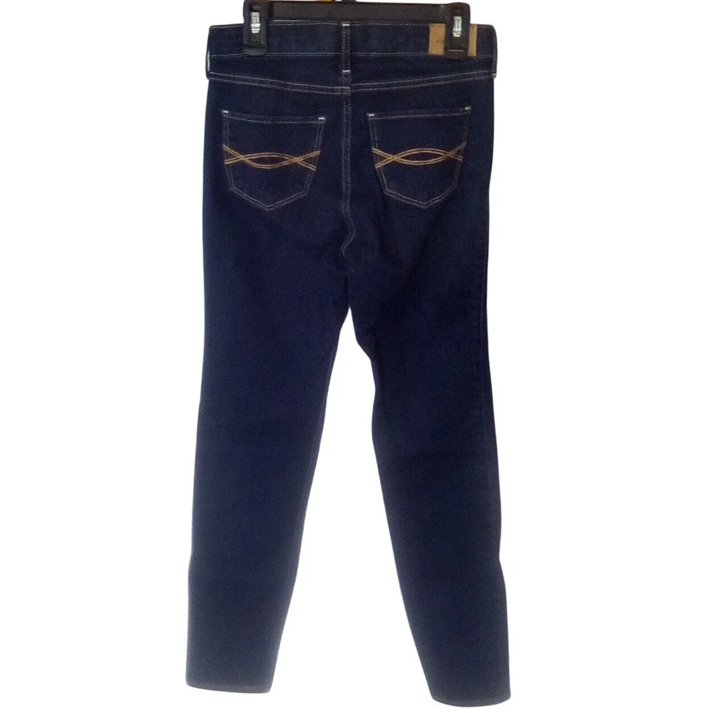 Abercrombie Kids High Rise Super Skinny Slim Jeans Girls Size 13/14 Dark Wash
